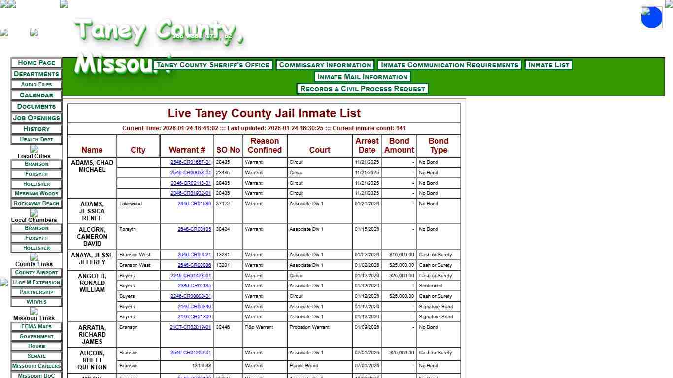 Sheriff's Office - Taney County, MO